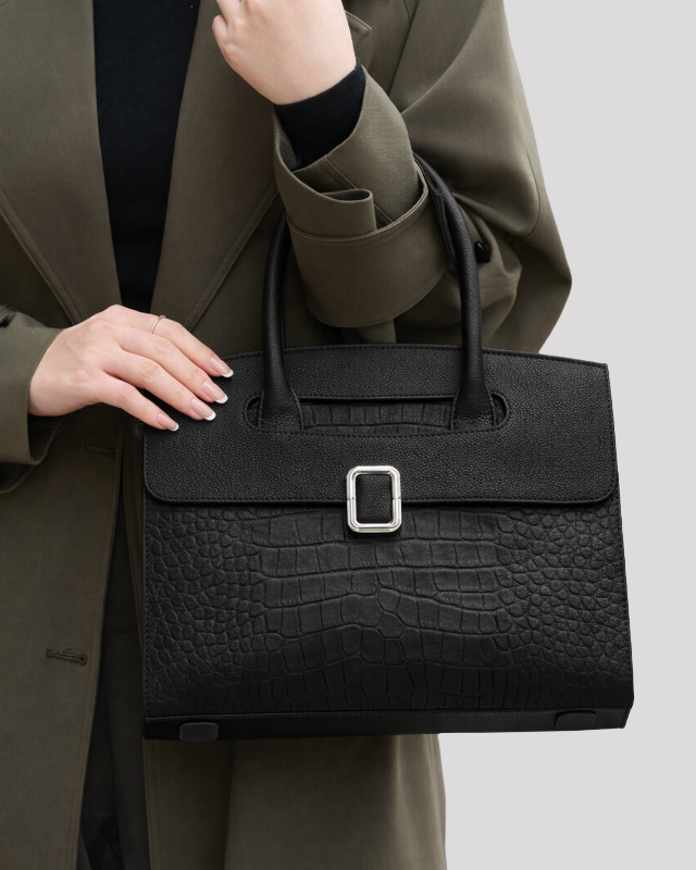 black-croc-embossed-leather-handbag-lifestyle-hold-view